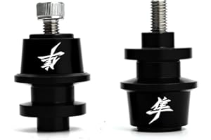 MOWOK Fits For SUZUKI Hayabusa GSX1300R GSX 1300R Gen 3 1999-2021 2022 2023 2024 2025 Accessories Motorcycle M8 Swingarm Spools Slider Stand (Black) (Black)