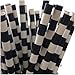 Just Sip It Biodegradable Vintage Paper Drinking Straws, Black Striped, Pack of 50