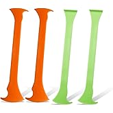 UHANBUT 4PCS Car Vinyl Wrap Scraper Tool, Double &amp; Single Axe | Micro Vinyl Wrapping Squeegee, Vehicle Window Curves Slot Tint Tool for Film Tucking, Cutting, Sealing Application
