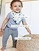 Moon and Back by Hanna Andersson Baby/Toddler One-Piece Organic Cotton Footless Pajamas, Navy Star, 12-18 months