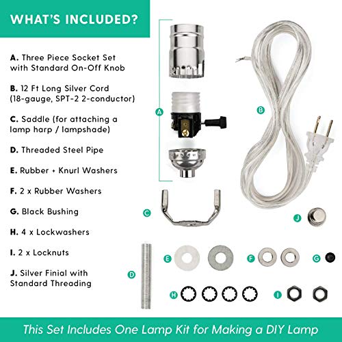 Lamp Wiring Kit Beginner Friendly Lamp Making Kit For Making and