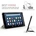 MoKo Case for Amazon Fire HD 8 (2016 6th Generation) - Ultra Lightweight Slim shell Stand Cover with Translucent Frosted Back for Fire HD 8 Tablet (6th Gen, 2016 Release Only), Lucky TREE