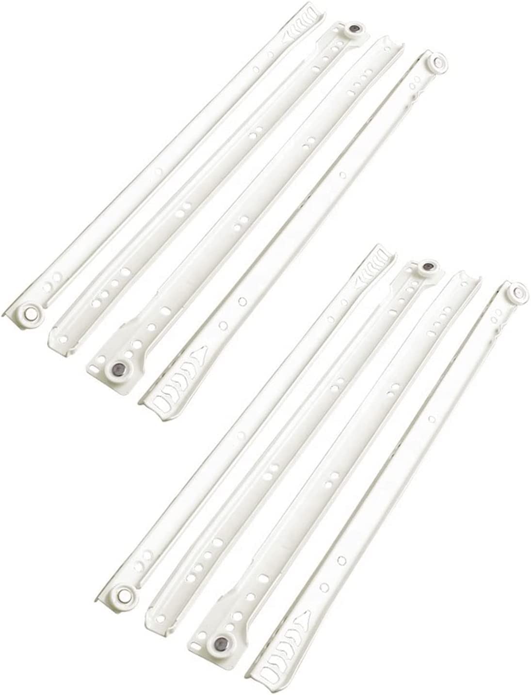 bricoleva.it Pack of 2 Pairs - Drawer and Drawer Runners - Non Shock - Multiple Variations - Size 50cm