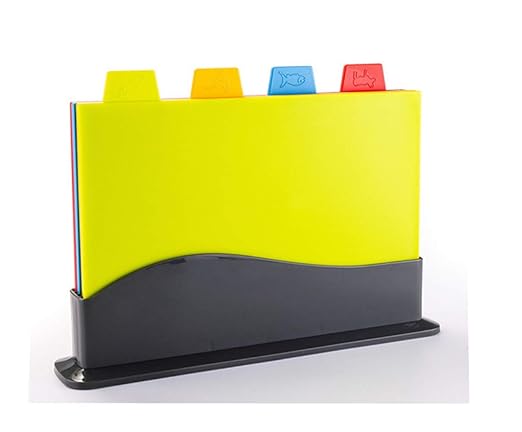 Vanuoda Juego De 4 Tablas De Cortar Con índice Codificado