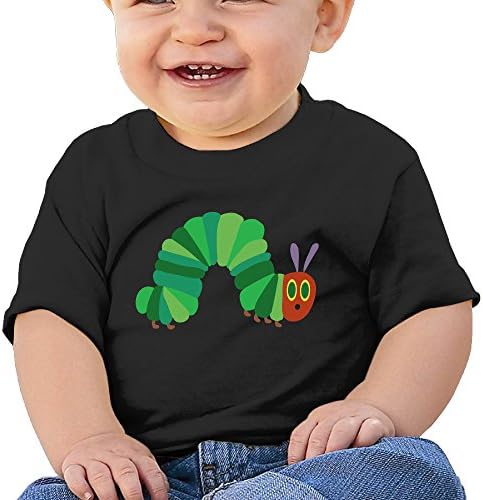Newborn Baby The Very Hungry Insect Short Sleeve ShirtsT-shirts Black 24 Months