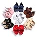 BENHERO Baby Infant Girls Soft Sole Floral Princess Mary Jane Shoes Prewalker Wedding Dress Shoes(0-6 Months Infant A/White)