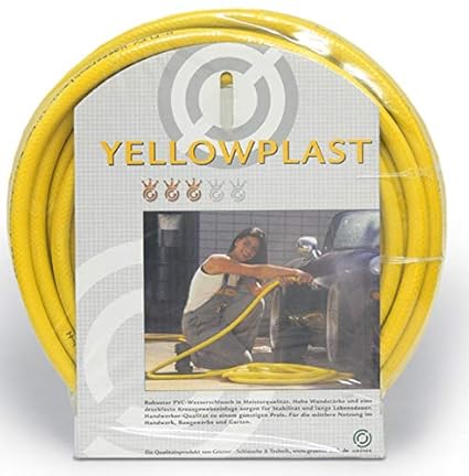 Caleido-Concept YELLOWPLAST Gartenschlauch Wasserschlauch PVC gelb, 3/4' 25 Meter