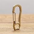 SZHOWORLD High Strength Brass Keychain Carabiner Clip EDC Spring Kits Key Ring Clasp Hook Nice Finish