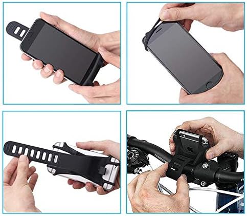 YENVINE Phone Mount for Smartphones: Motorcycle, Bicycle Holder. Mountain Bike Stand. Accessories, Black, 18.75 cubic inches - Image 4