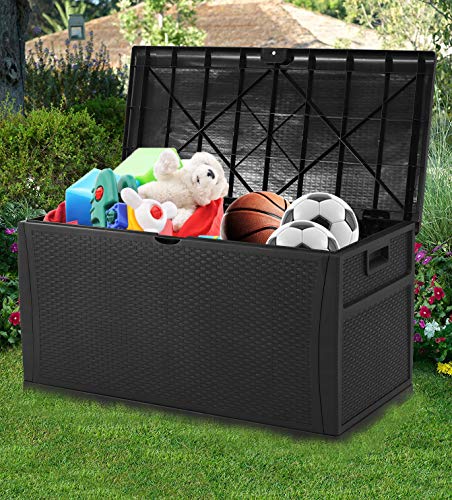 image for Pataku 120 Gallon Patio Deck Boxes Outdoor Storage Container Decorativ