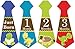 Belly Doodles 16 Necktie Month Stickers Dinosaurs 6.6x2.5inch (1-12 Months)