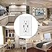 KEYGMA 4.2A/5V USB Outlet, Upgraded Electrical Wall Outlet with Dual High-Speed USB Ports, Duplex 15A Tamper Resistant USB Outlets Receptacle, Overcurrent Protection, White