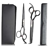 CARLAMPCR Professional Hair Scissors Kit, Stainless
