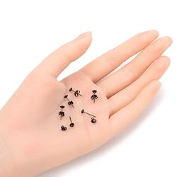 Adabele 200pcs Hypoallergenic Stud Earring Posts