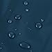 QZUnique Women's Waterproof Packable Rain Jacket Batwing-sleeved Poncho Raincoat,Blue,Onesize