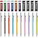 Jovitec 20 Pieces Mechanical Pencil Set 0.7 mm, 10 Pieces Mechanical Pencils and 10 Tubes Lead Refills for Office and School