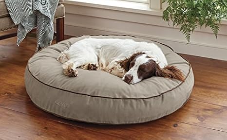 orvis comfortfill wraparound dog bed with fleece