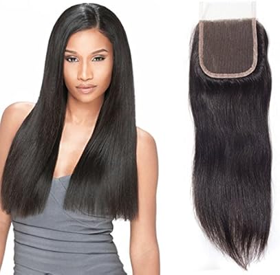 Peruvian Straight Hair Closure Weave Ear To Ear Closure Straight
