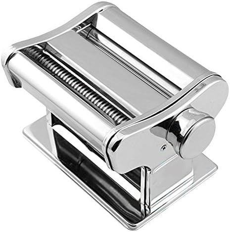 My Pasta Machine | Effortless Stainless Steel Pasta Maker with Adjustable Rollers and Multiple Thickness Settings | Nonslip Rubber Feet for Security | Silver Finish | 368
