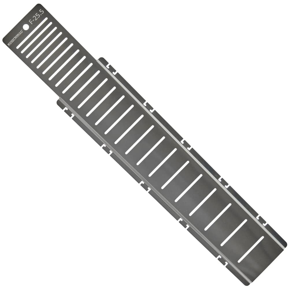 MusicNomad Fret Shield - Total Fretboard Protector Guard Tool for Fret Polishing on 25.5" Guitar Fret Scale (MN800)