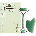 Mount Lai Jade Facial Spa Set, Jade Roller and Gua Sha Facial Tools Set, Guasha Tool for Face to Relieve Muscle Tension and Reduce Puffiness, Anti Aging Skin Care Sets for Women