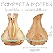 Purest Naturals 300ml Wood Grain Essential Oil Diffuser Humidifier - Upgraded Model -Choose from Our VARIATY of Colors (Engrain)