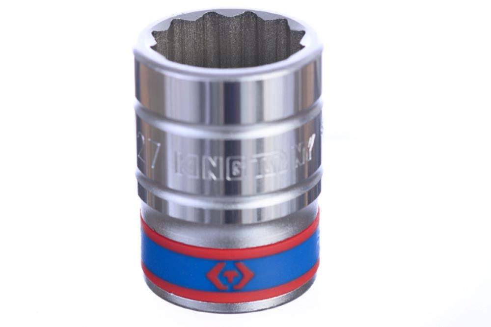 KING TONY 633027M Socket 3/4" Bi-Hexagonal 27mm for DIYers & Professionals, Built for Repair and Installation tasks, 27mm