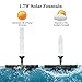 AMYER Solar Fountain, Solar birdbath Fountain, Solar Powered Fountain Pump, 1.7W Solar Panel Kit, Solar Water Fountain for Pool, Pond, Garden, Fish Tank, Aquarium