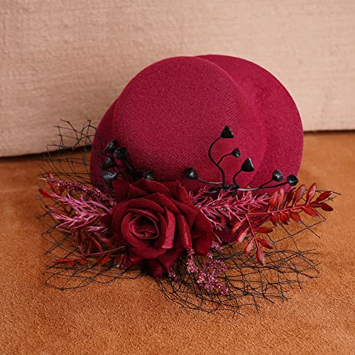 ZinniDay Handmade Fascinator Hats for Women Tea Party Hat