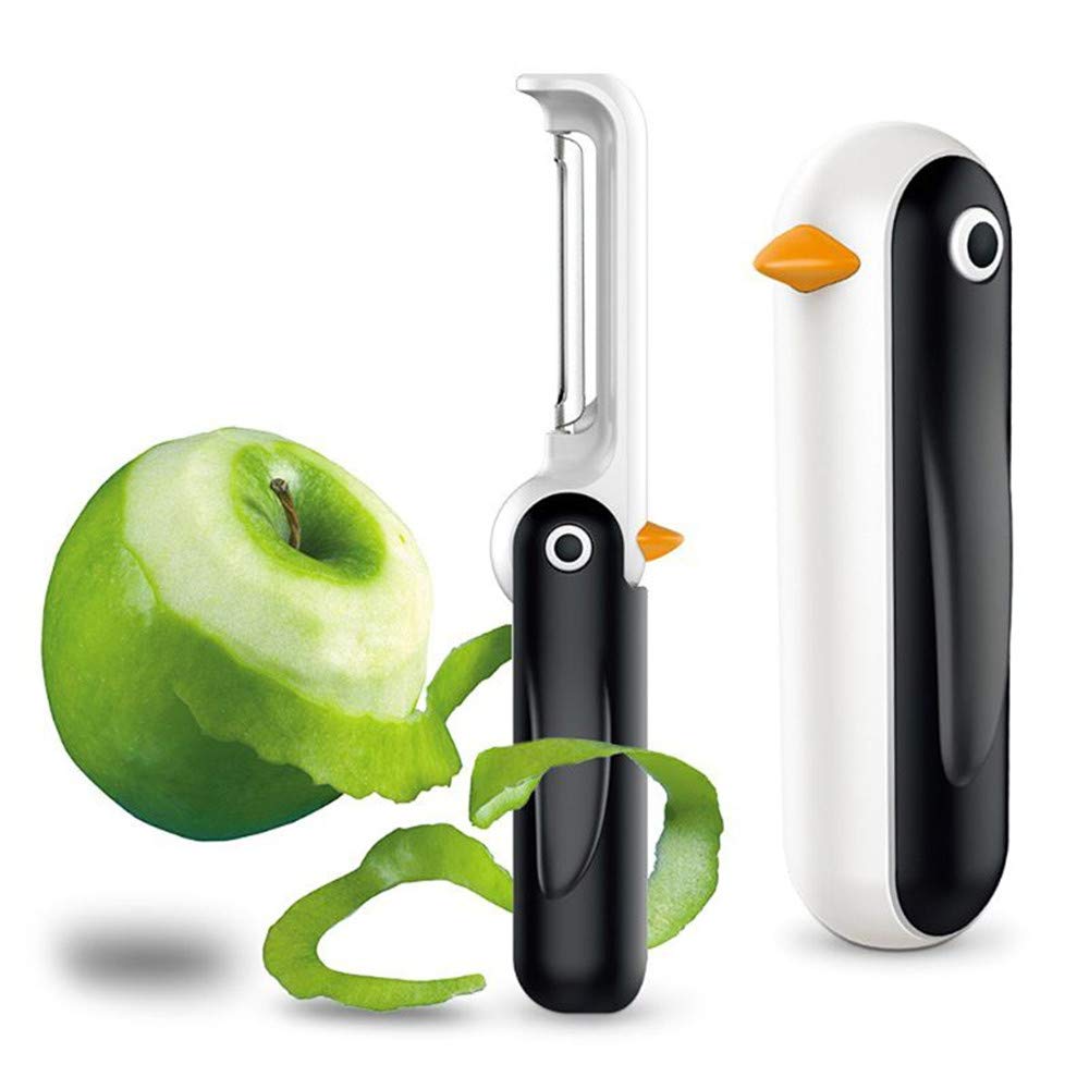 OZS Potato Peeler, Foldable Penguin Shaped Fruit And Vegetable Peeler For Kitchen