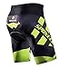 Biking Shorts Pockets Free Riding Pants with Padding Underwear Bicycle Bottoms US M Green