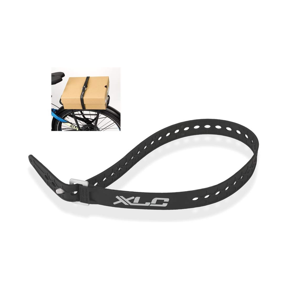 XLC Unisex - Adults Strap-2500690100 Fastening Strap, Black, 66 cm