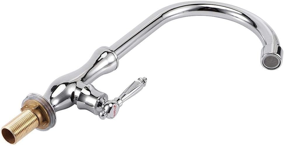 Kitchen Fixtures G1/2 Thread Kitchen Sink Faucet Easy Install High Arc