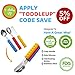 Stainless Steel Toddler Silverware Set | Self Feeding Safe Utensils for Kids | Child and Baby BPA Free Travel Flatware | Silicone Easy Grip Cutlery for Boys and Girls | 6 Piece: 2 Forks Spoons Knives