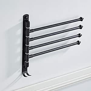 LBBHYY Bastidor de baño Giratorio de 180 Grados Bastidor de Toallas de