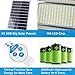 CHINLY 100W Solar Powered Street Flood Lights, 196 LED 5000 Lumen Auto-Induction IP67 Waterproof with Remote Outdoor Lighting for Yard, Garden, Lawn, Pathway