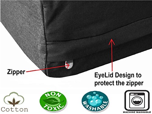 image for Dogbed4less XL HeadRest Pillow Orthopedic Cooling Memory Foam Pet Dog 