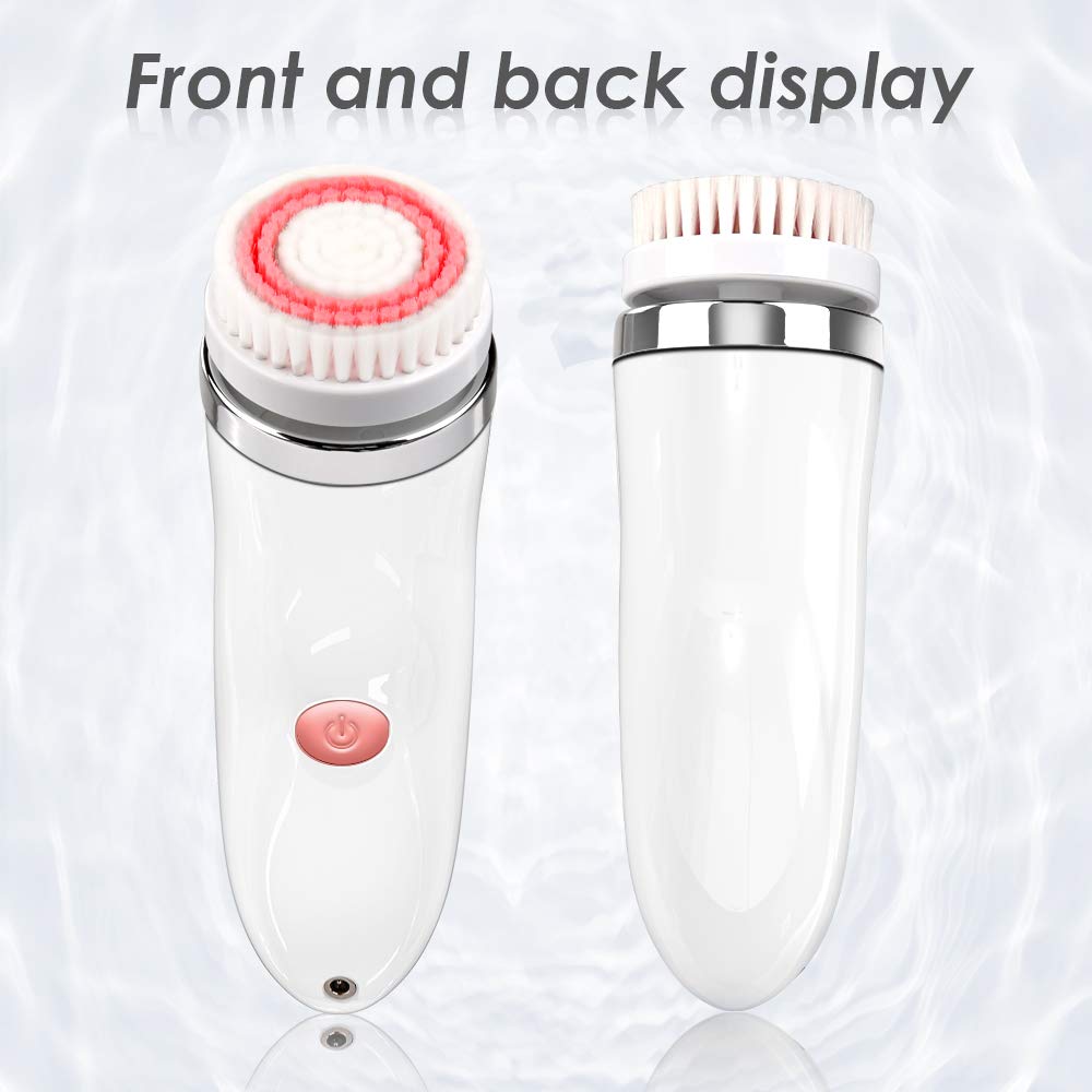 Facial Cleansing Brush Gift Kit, JOMARTO Waterproof Facial Cleansing Devices, Spin Brush with Replaceable Brush Heads, USB Rechargeable for Deep Cleansing, Gentle Exfoliating and Removing Blackhead: Beauty
