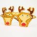 Bits and Pieces-LED Light-Up Novelty Christmas Glasses-Reindeer and Wreath-Party