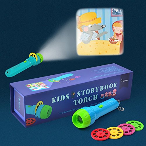 Zhisheng You Kids Story Flashlight Toys Storybook Torch Educational Toy Handed Projector,Birthday Gift Toy for age 2 3 4 5 Year Old Kid Children Baby Toddler Boy Girl