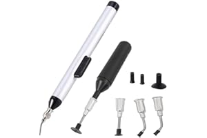 Jiayouy 2-Piece IC Pick up Vacuum Sucking Pen Set for precision component placement with Interchangeable Tips and Cups