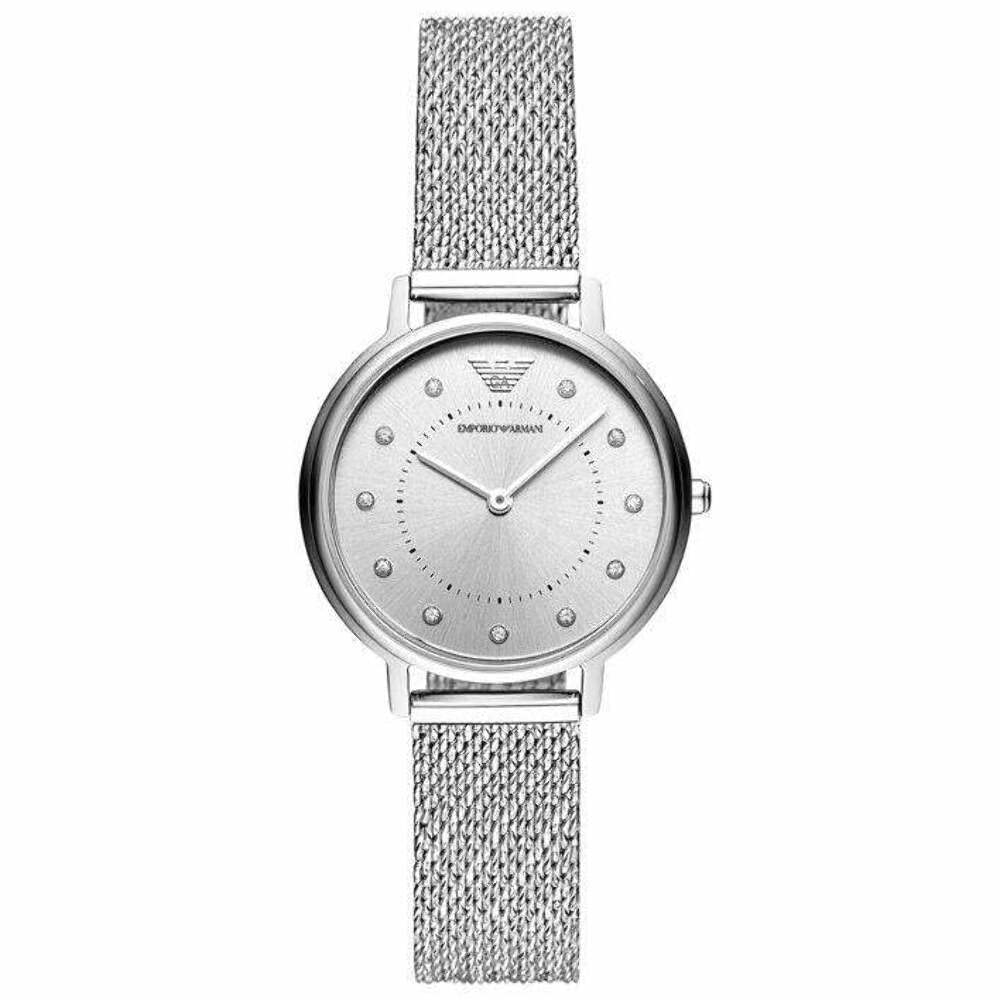 Emporio Armani Watch for Women, Two Hand Movement, 32 mm Silver Stainless Steel Case with a Stainless Steel Strap, AR11128 — image 1