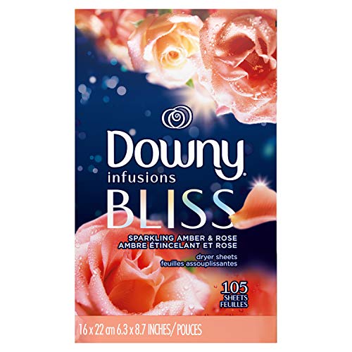 Downy Downy Infusions Fabric Softener Dryer Sheets, Bliss, Sparkling