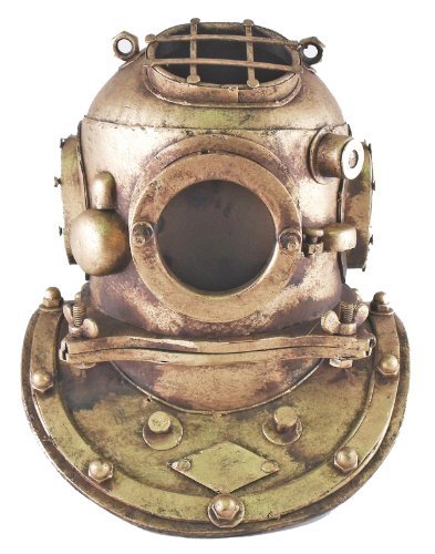 Deep Sea Diving Divers Helmet Nautical Reproduction Tin 7 Inch Table Top Decor by Moby Dick
