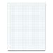 TOPS 33041 Quadrille Pads, 4 Squares/Inch, 8 1/2 x 11, White, 50 Sheets