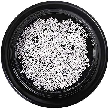 Nail Art Nail Design Glitter Diamonds Manicure Silver Snowflake Hex Mix Spangle Nail Iridescent Colorful Mixed