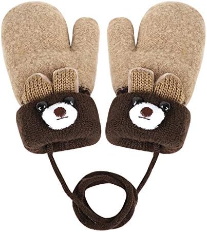 ベビー手袋 キッズ手袋 ミトン かわいい クマ あったか 厚手 かけ紐付き 0 3歳 幼児 女の子 男の子 指なし ニット グローブ 子供用 秋冬 通園 通学 お出かけ 防寒 防風 冷え対策 オシャレ キュート 全6色 B0784wf4xl 410円 セール開催中最短即日発送 新作