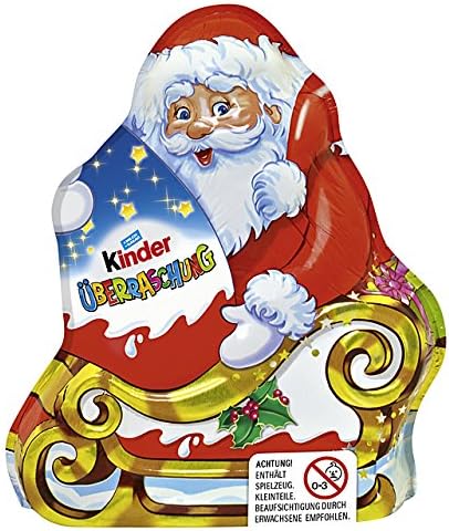 Babbo Natale Kinder.Kinder Cioccolato Babbo Natale Fatto Di Cioccolato Con Sorpresa 75g Confezione Da 12 Amazon It Alimentari E Cura Della Casa