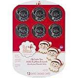 Wilton 2105-8551 Elf on The Shelf Cookie Pan, 12-Cavity