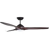 Emerson CF315CO60ORB Kathy Ireland Home Lindbergh Eco 60 Inch Ceiling Fan LED Lighting Fixture with 6-Speed Wall Control and 